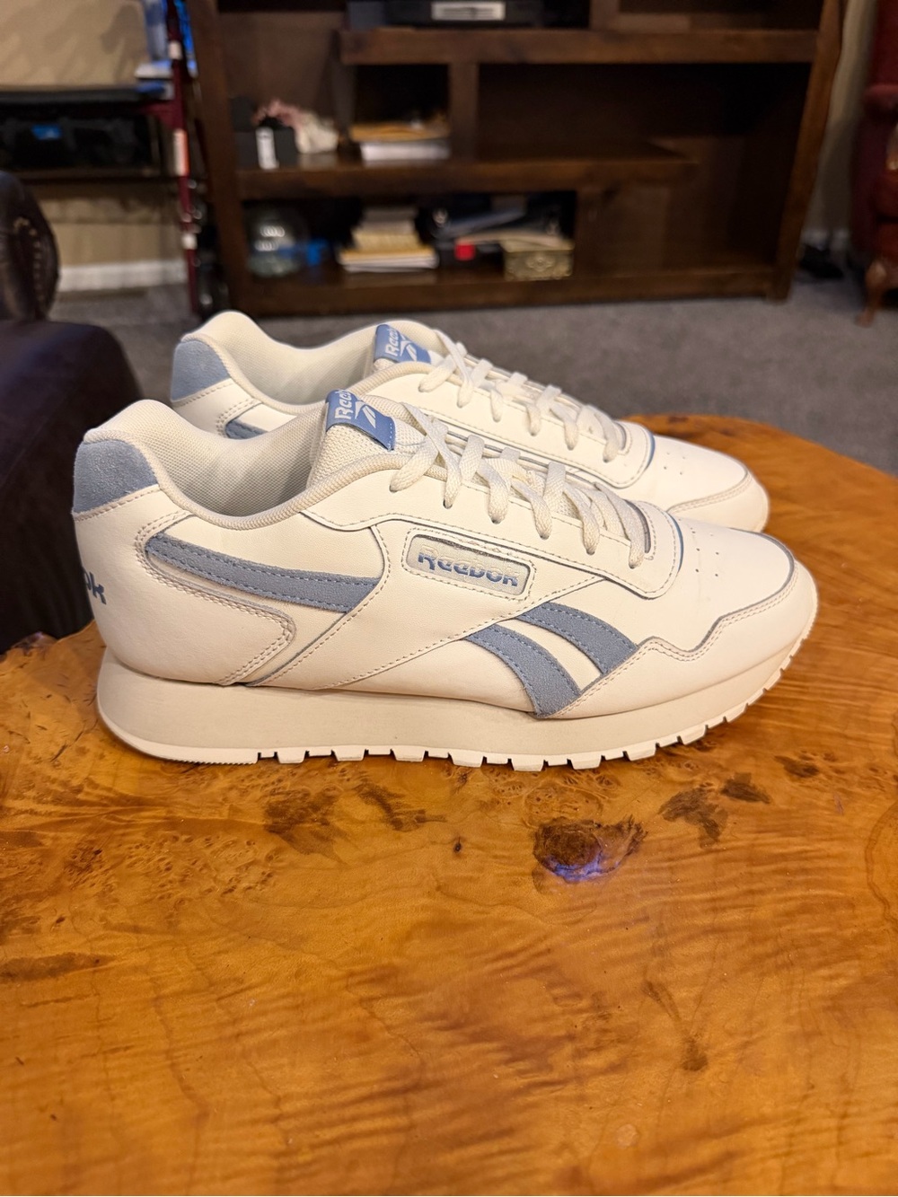 Reebok Glide Sneakers Women's Size 10 / Men's Size 8.5 - Chalk Vintage Blue Bone - Picture 3 of 8